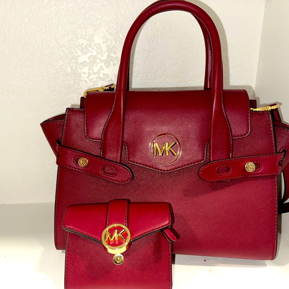 Red Michael Kors bag